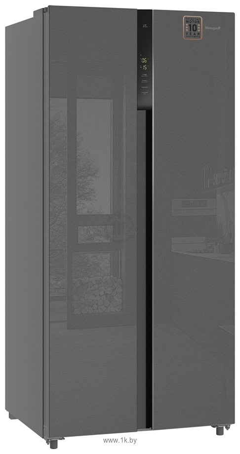 Фотографии Weissgauff WSBS 500 Inverter NoFrost Bru Steel Glass