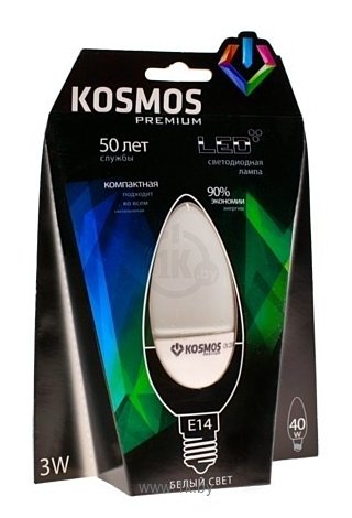 Фотографии Kosmos Premium LED CN 3W 4500K E14