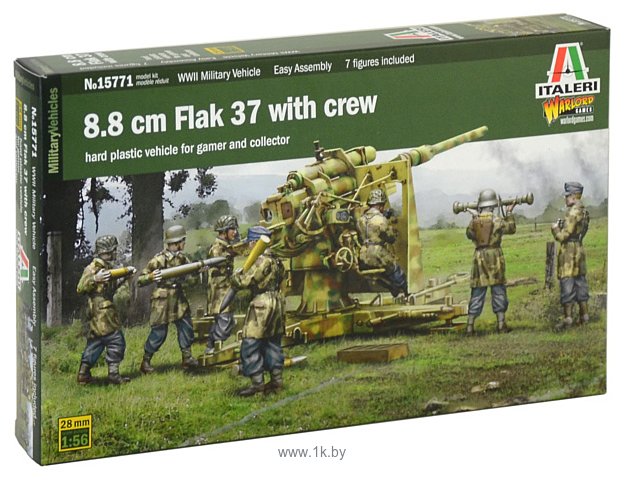 Фотографии Italeri 15771 8.8 Cm Flak 37 With Crew