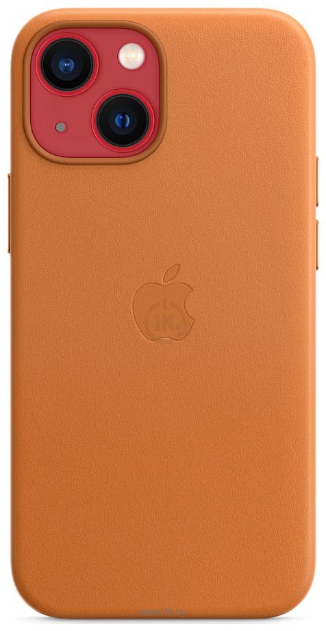 Фотографии Apple MagSafe Leather Case для iPhone 13 mini (золотистая охра)