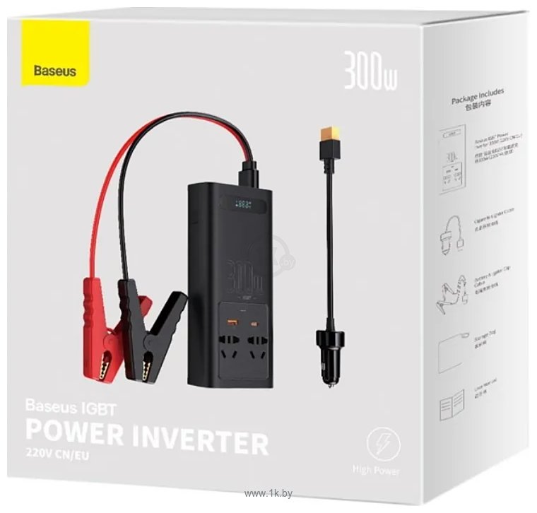 Фотографии Baseus IGBT Power Inverter 300W (220V CN/EU)