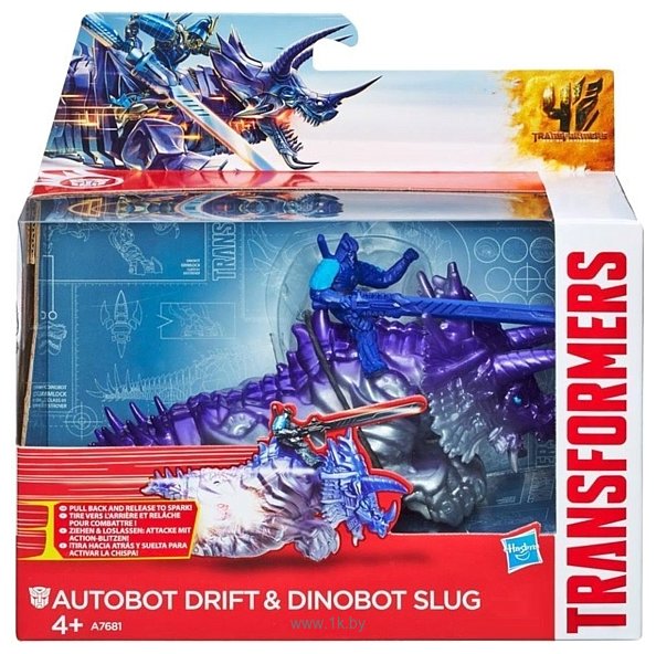 Фотографии Hasbro Transformers 4 Autobot Drift & Dinobot Slug A7681