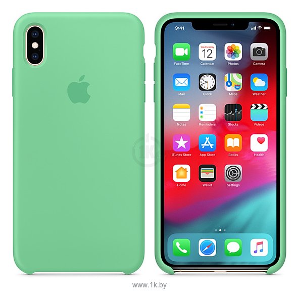 Фотографии Apple Silicone Case для iPhone XS Max (нежная мята)