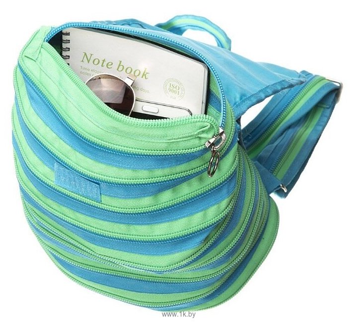 Фотографии ZIPIT Zipper Backpack Turquoise & Green