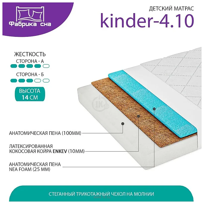 Фотографии Фабрика сна Киндер-4.10 70x195