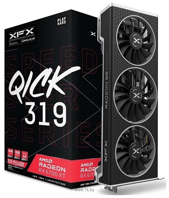 Фотографии XFX Speedster Qick 319 Radeon RX 6700 XT Black 12GB GDDR6