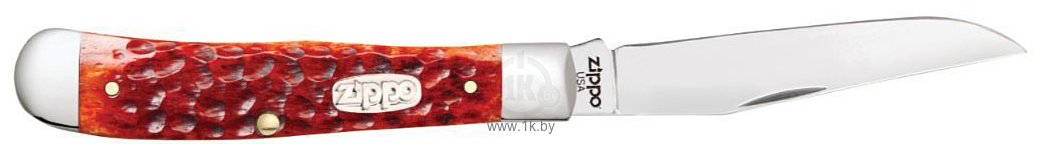 Фотографии Zippo Chestnut Bone Standard Jigged Trapper + Zippo 207