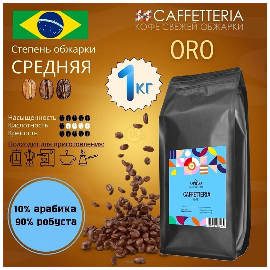 Фотографии Caffetteria Oro в зернах 1 кг