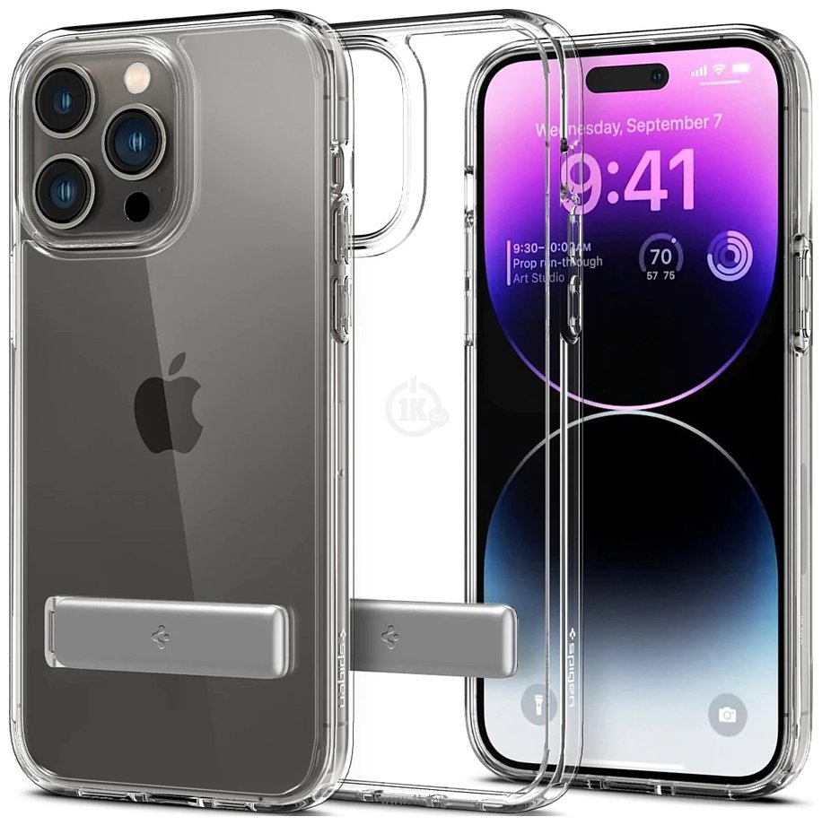 Фотографии Spigen Ultra Hybrid S iPhone 14 Pro Crystal Clear ACS04973 (прозрачный)