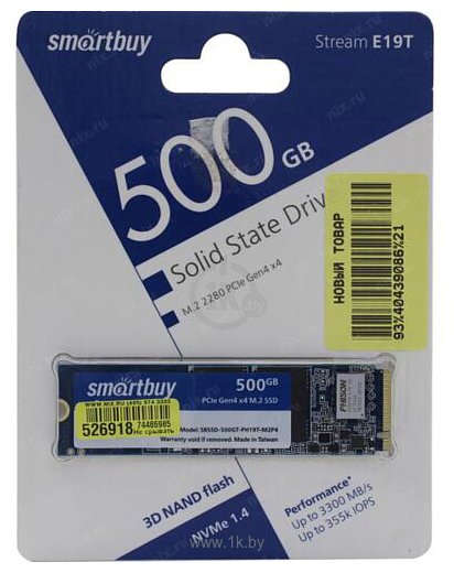 Фотографии Smart Buy Stream E19T 500GB SBSSD-500GT-PH19T-M2P4