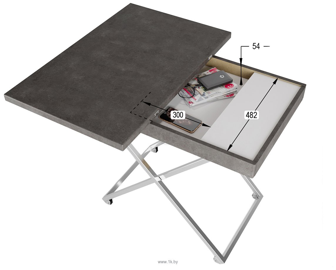 Фотографии Калифорния мебель Андрэ Менсола (серый бетон)