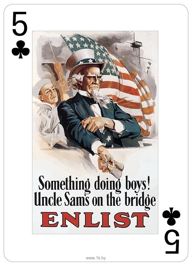 Фотографии US Games Systems USA Posters of World Wars I and II Poker Deck USP54