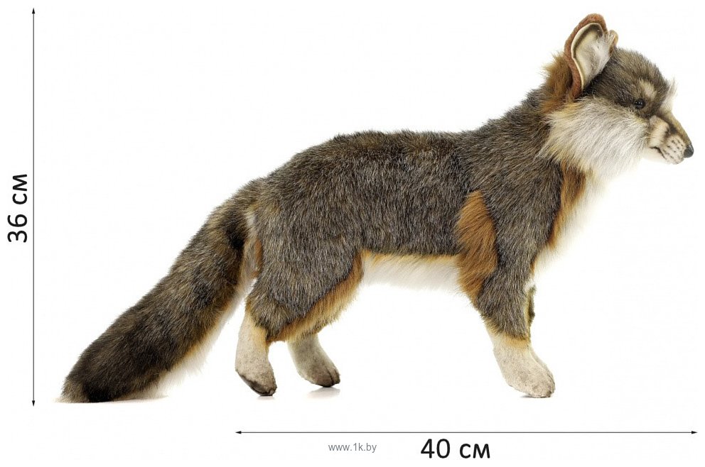 Фотографии Hansa Сreation Серая лисица стоящая 4700Л (40 см)