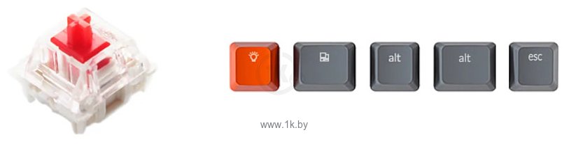 Фотографии Keychron K2 Wireless V2 White LED K2-A1 Gateron G Pro Red (без кириллицы)