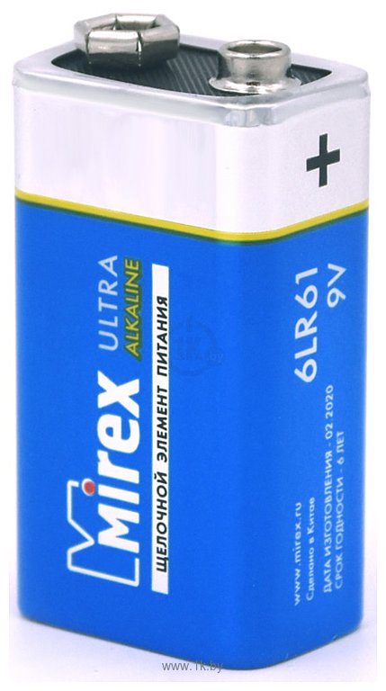 Фотографии Mirex Ultra Alkaline 1 шт. (6LR6-E1)