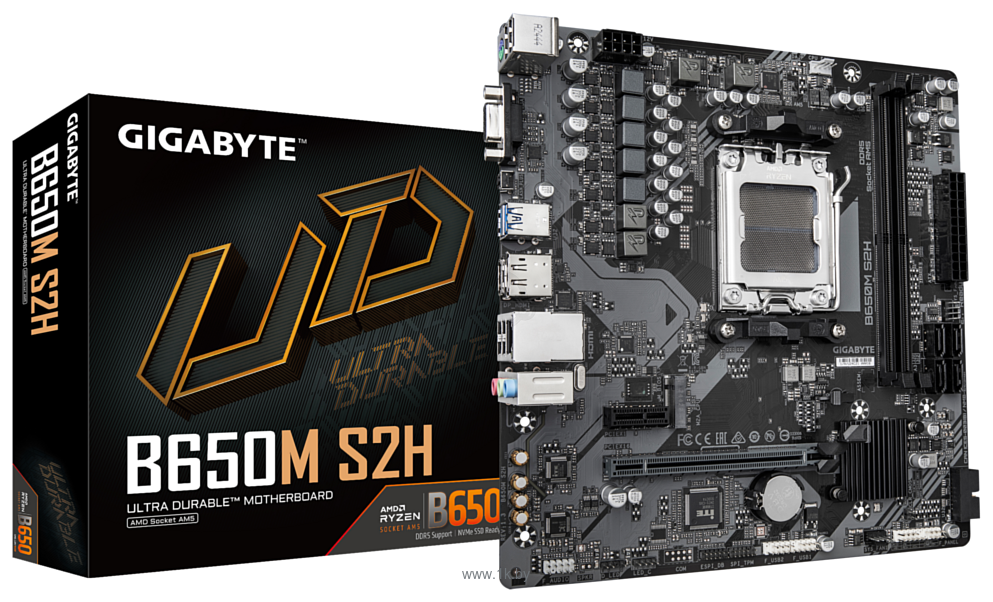Фотографии Gigabyte B650M S2H (rev. 1.3) Фотографии Gigabyte B650M S2H (rev. 1.3)