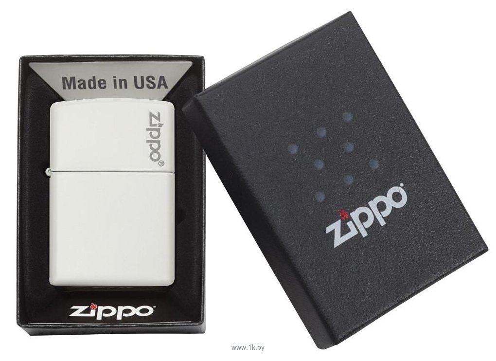 Фотографии Zippo White Matte with Zippo Logo (214ZL-000021)