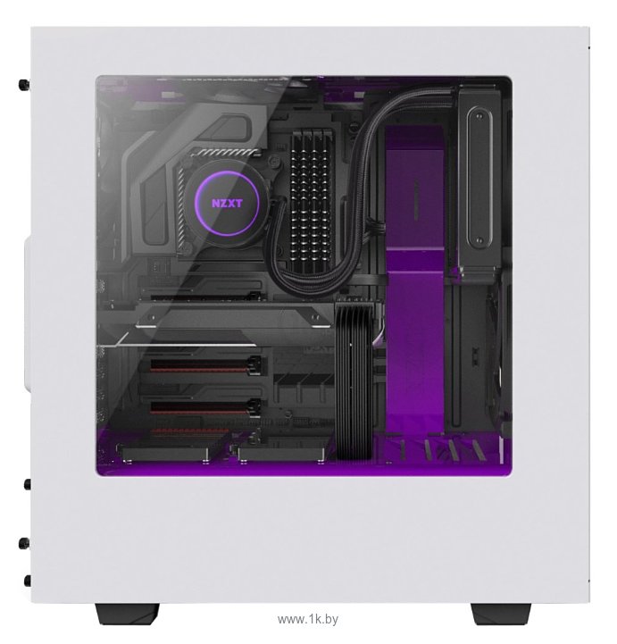 Фотографии NZXT S340 White/purple