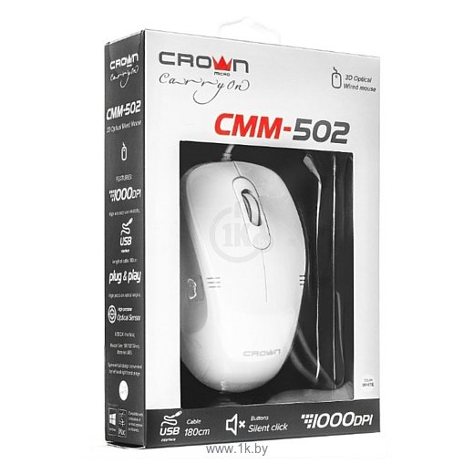 Фотографии CROWN CMM-502 White USB