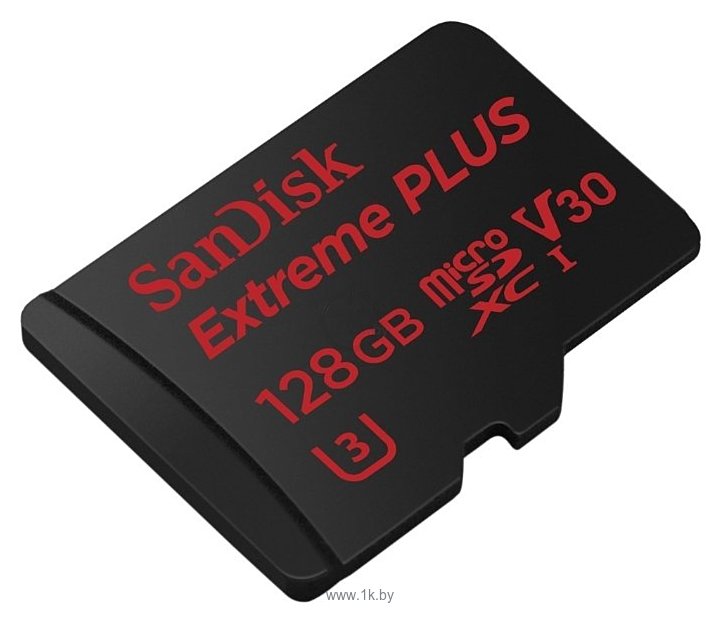 Фотографии SanDisk Extreme PLUS microSDXC Class 10 UHS Class 3 V30 95MB/s 128GB