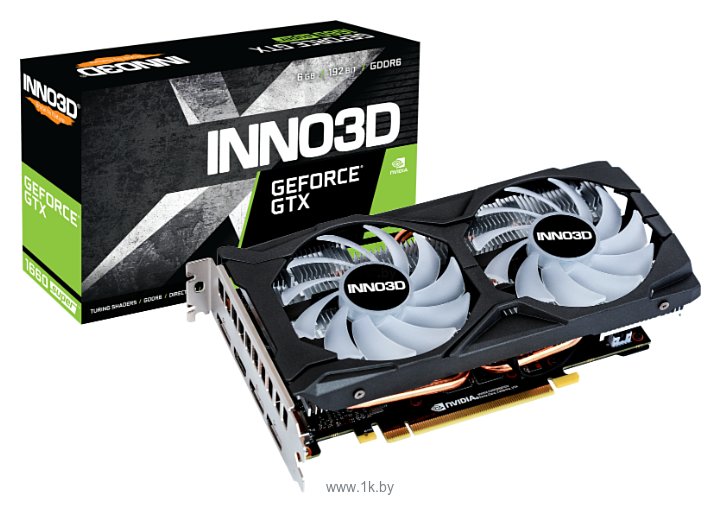 Фотографии INNO3D GeForce GTX 1660 SUPER 1815MHz PCI-E 3.0 6144MB 14000MHz 192 bit 3xDisplayPort HDMI HDCP TWIN X2 OC RGB