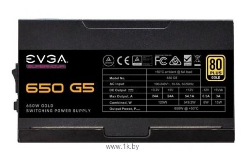 Фотографии EVGA G5 650W (220-G5-0650-X2)