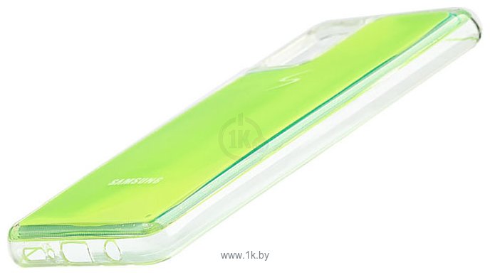 Фотографии EXPERTS Neon Sand Tpu для Samsung Galaxy A31 с LOGO (зеленый)