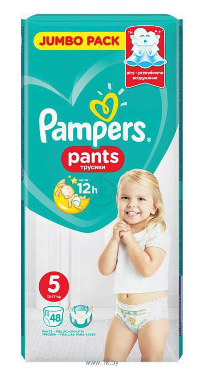 Фотографии Pampers Pants Junior Джамбо Упаковка (12-18 кг) 48 шт