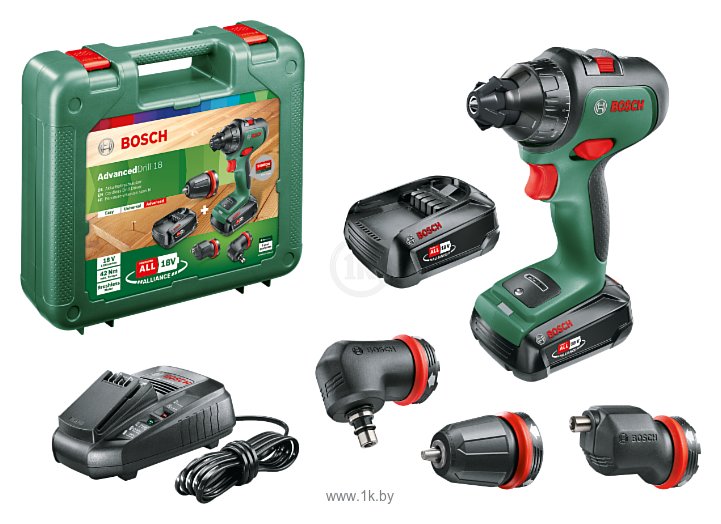 Фотографии BOSCH AdvancedDrill 18 (06039B5008) Li-ion 2.5 А·ч 18 В x2 кейс