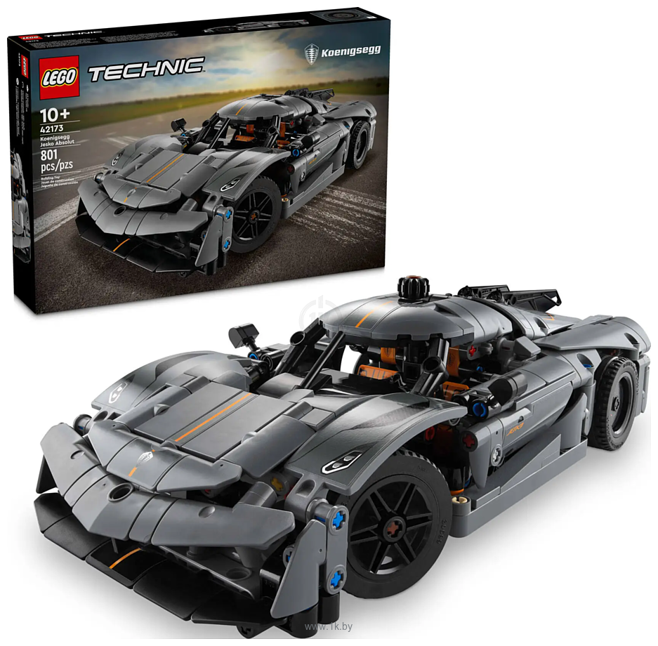 Фотографии LEGO Technic 42173 Koenigsegg Jesko Absolut Grey Hypercar