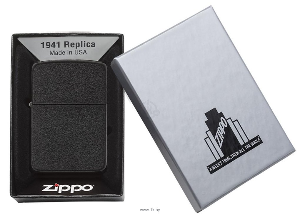 Фотографии Zippo Black Crackle 1941 Replica (28582-000003)