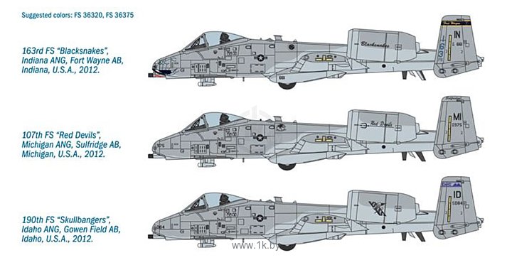 Фотографии Italeri 2725 Самолет A-10C Blacksnakes