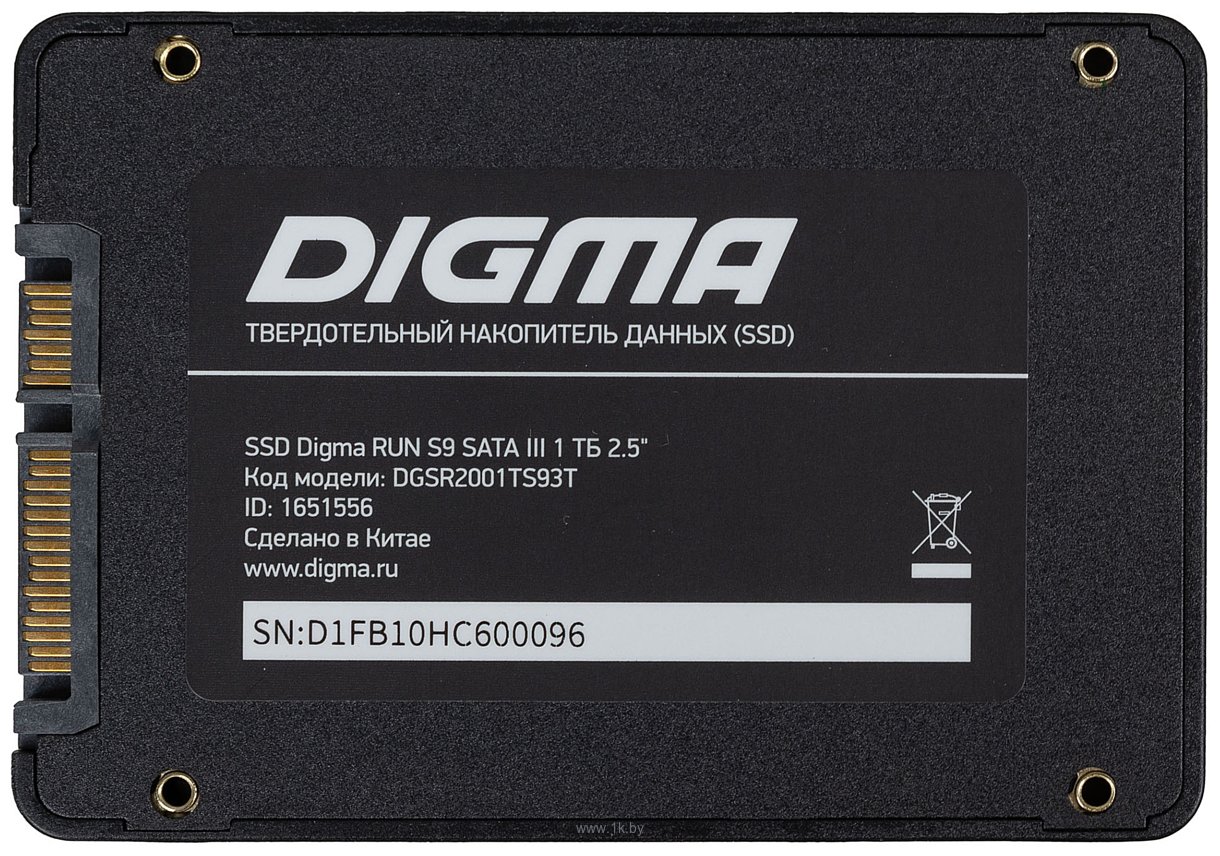 Фотографии Digma Run S9 1TB DGSR2001TS93T