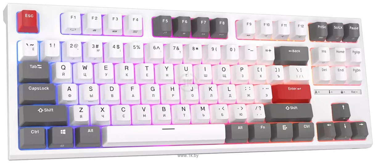 Фотографии Royal Kludge RK-R87 RGB white, RK Brown