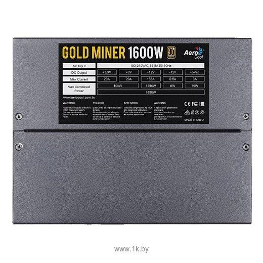 Фотографии AeroCool Gold Miner 1600W