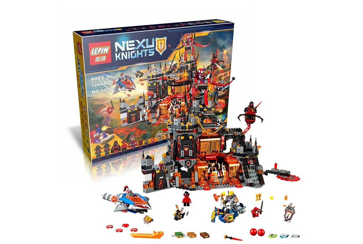 Фотографии Lepin Nexu Knights 14019 Логово Джестро аналог Lego 70323