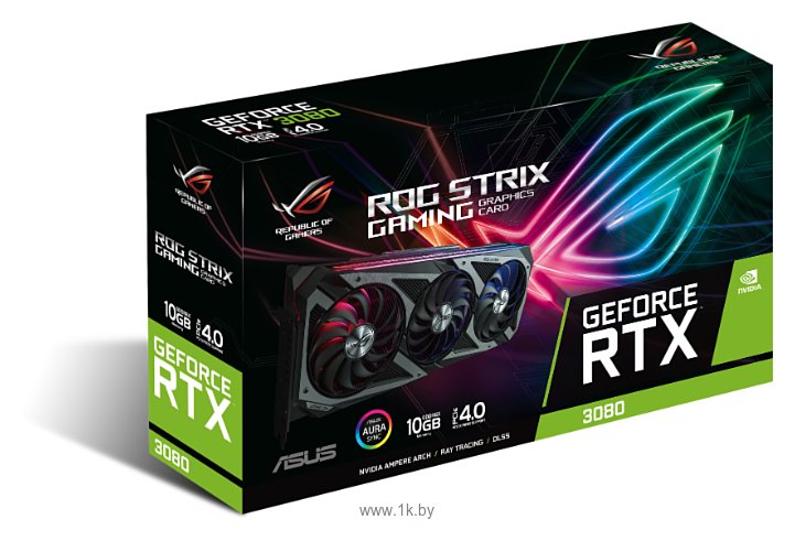 Фотографии ASUS ROG GeForce RTX 3080 10240MB STRIX GAMING (ROG-STRIX-RTX3080-10G-GAMING)