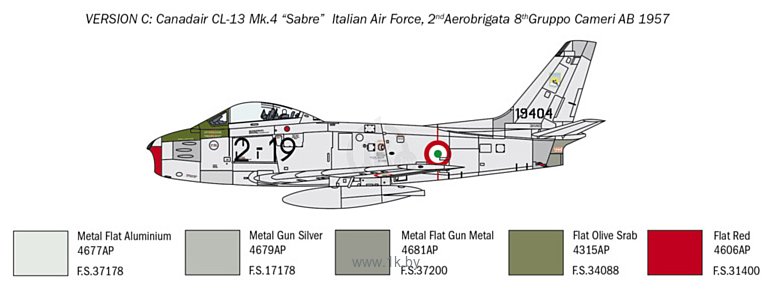 Фотографии Italeri 2799 F-86E Sabre