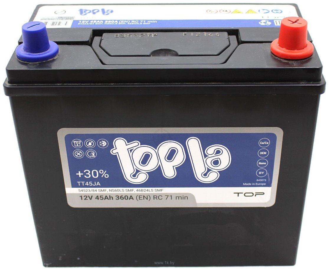 Фотографии Topla Top JIS R+ 45 Ah/12V