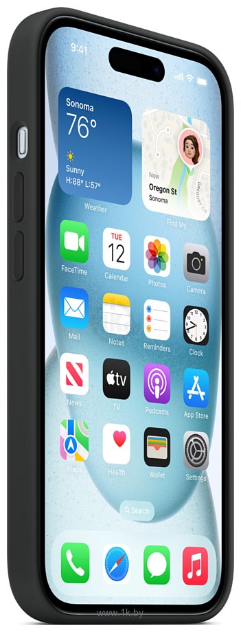 Фотографии Apple MagSafe Silicone Case для iPhone 15 (черный)