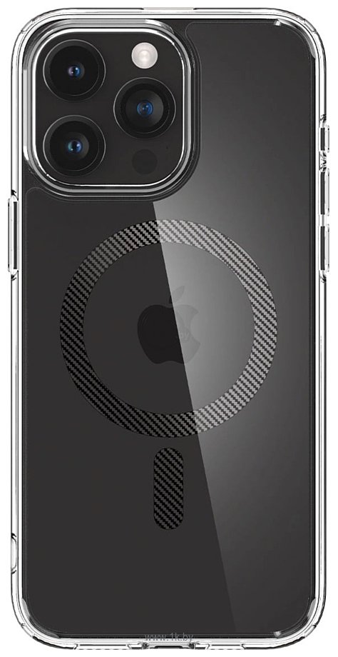 Фотографии Spigen Ultra Hybrid (MagFit) для iPhone 15 Pro ACS06717 (черный)