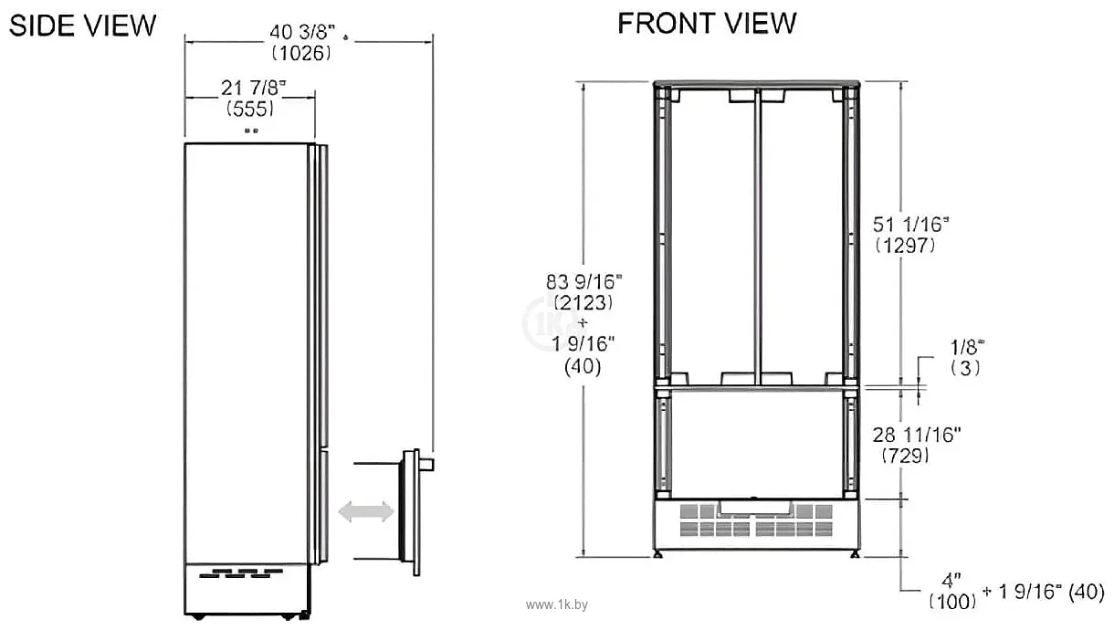 Фотографии Bertazzoni RFD90S5FPNS/24