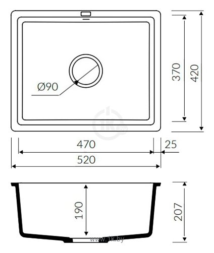 Фотографии MARMORIN LANDO 1 bowl sink