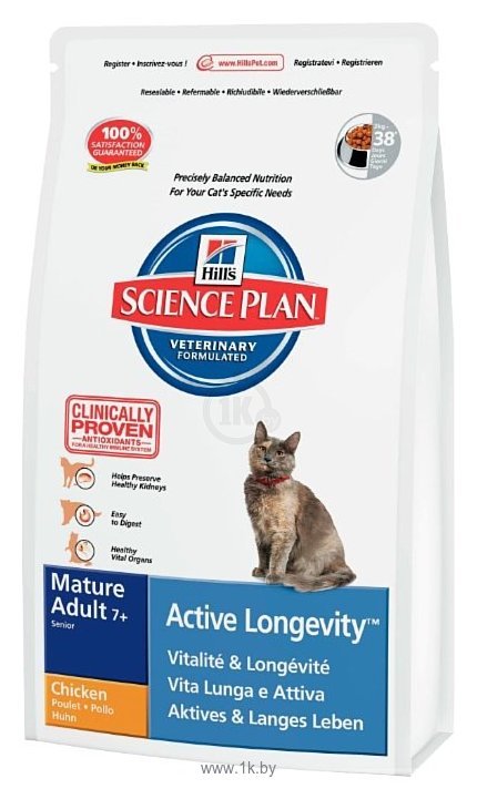 Фотографии Hill's Science Plan Feline Mature Adult 7+ Active Longevity Chicken (2 кг)
