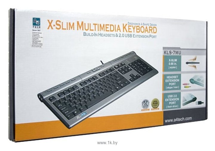 Фотографии A4Tech KLS-7MU Silver-black USB