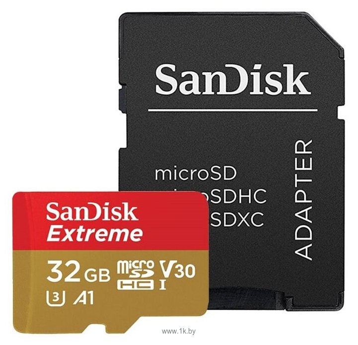 Фотографии SanDisk Extreme Pro microSDXC Class 10 UHS Class 3 V30 A1 100MB/s 32GB + SD adapter