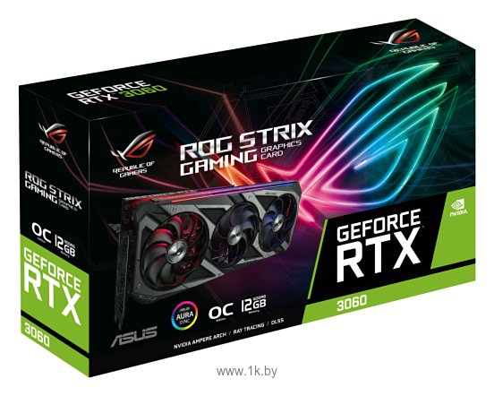 Фотографии ASUS ROG Strix GeForce RTX 3060 OC Edition 12 GB (ROG-STRIX-RTX3060-O12G-GAMING)