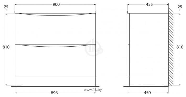 Фотографии BelBagno Acqua-900-2C-PIA-BL (bianco lucido)