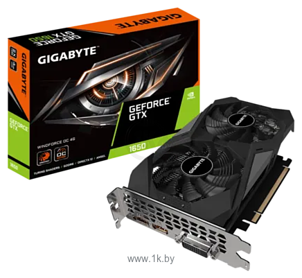 Фотографии GIGABYTE GeForce GTX 1650 D6 WINDFORCE OC 4G 4GB (GV-N1656WF2OC-4GD)