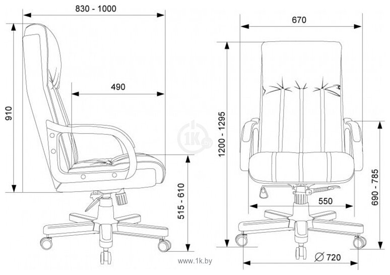 Фотографии Бюрократ T-9932Walnut (черный, экокожа)